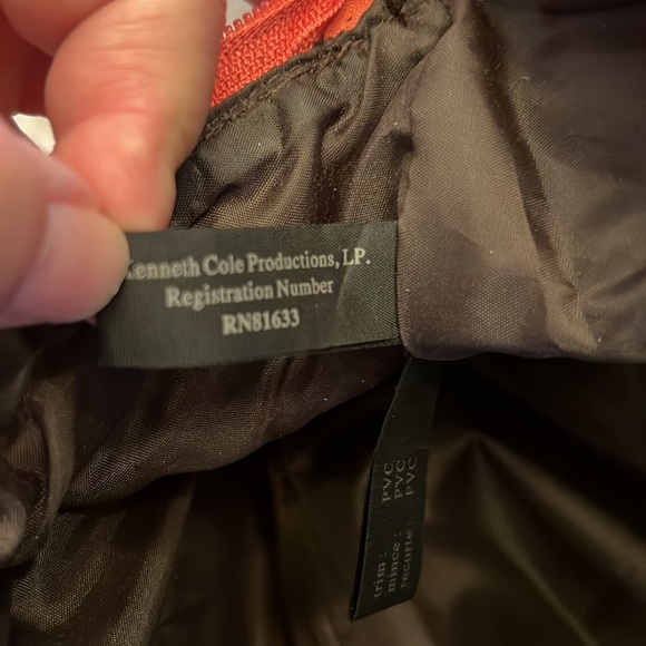 Kenneth Cole Reaction Barrell Stylish Orange Women's Bag - Picture 9 of 10